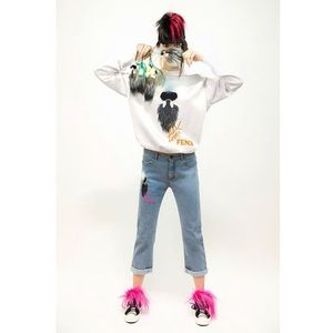 Fendi Karlito boyfriend jeans